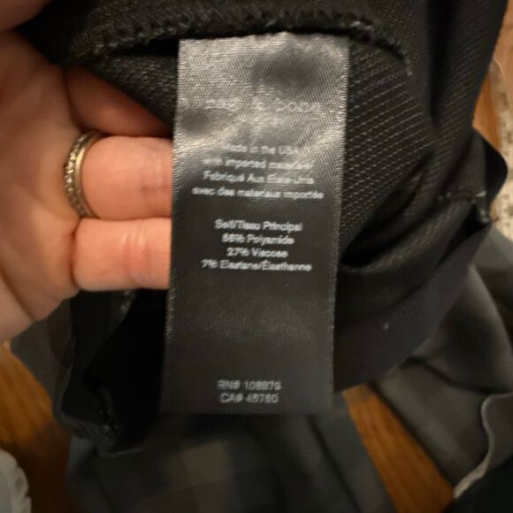 Rag & Bone Simone plaid charcoal stretch skinny pants size 8 - Picture 9 of 11